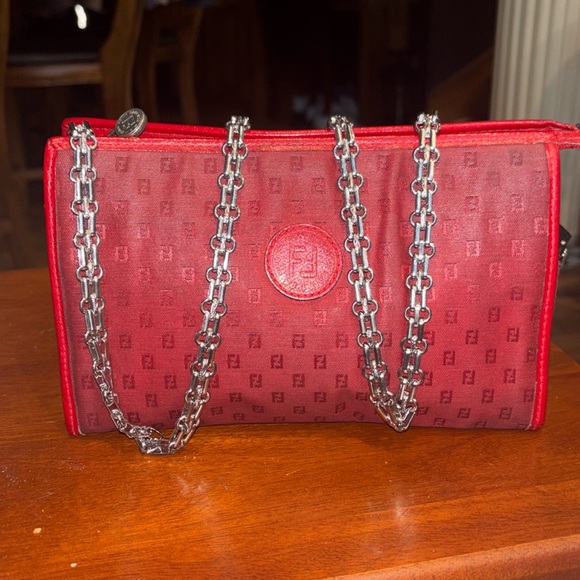 80's FENDI Vintage Authentic Clutch Cosmetic Toiletry Bag Made in Italy - Picture 1 of 11